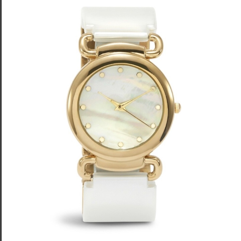 Chico’s Anitania watch Gold/white enamel